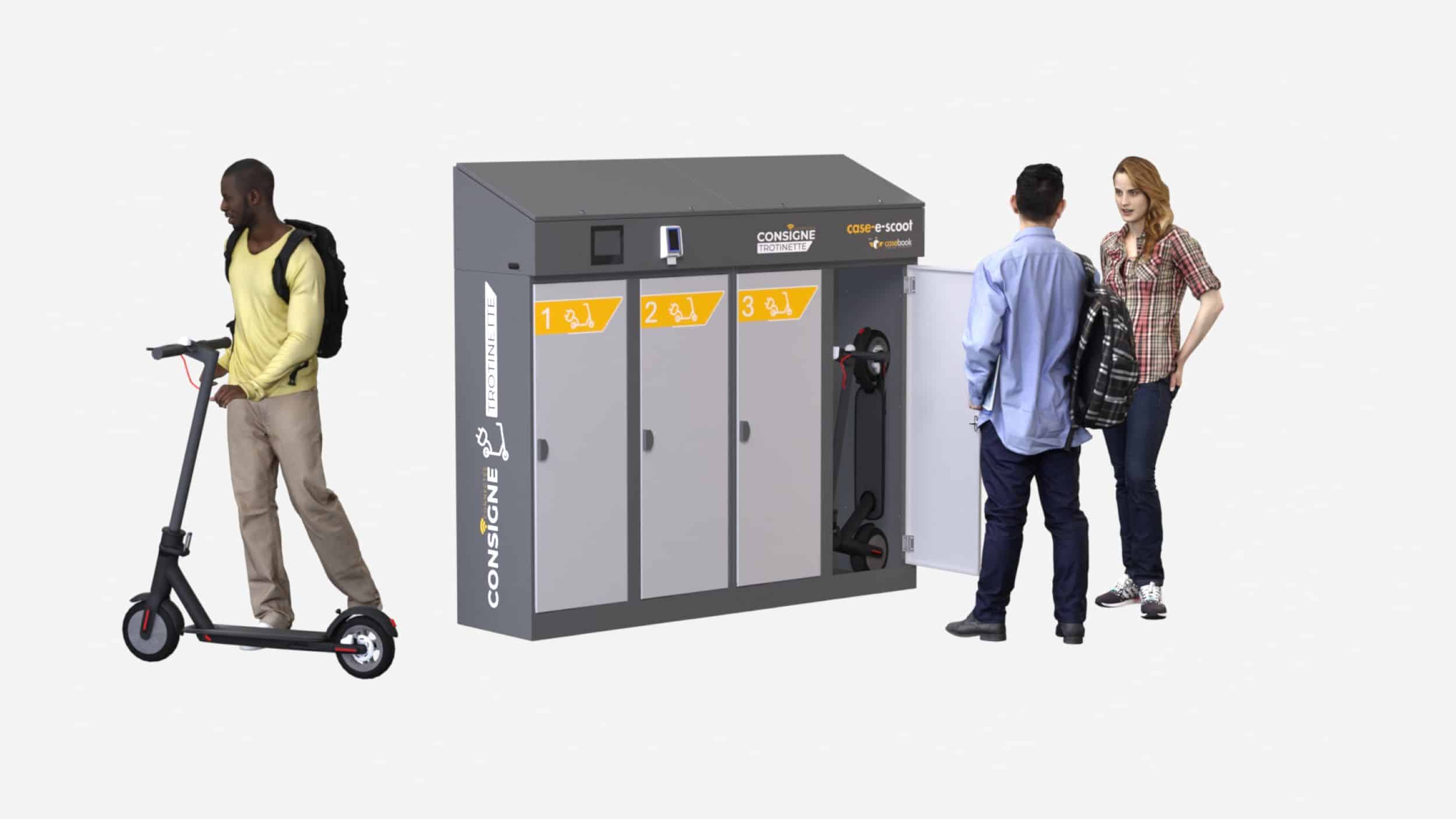 Case-e-scott : Box trottinettes connectés et sécurisés